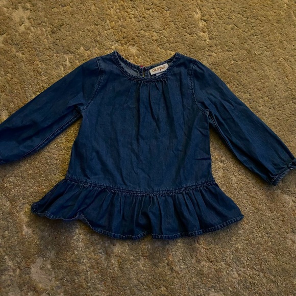 Cat & Jack Other - Denim peplum shirt